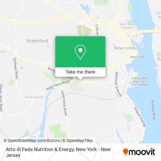 Atto di Fede Nutrition & Energy map