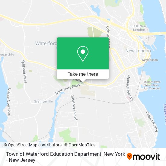Town of Waterford Education Department map