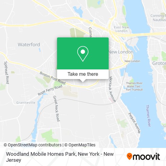 Mapa de Woodland Mobile Homes Park
