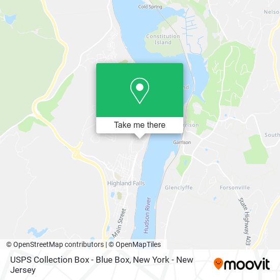 USPS Collection Box - Blue Box map