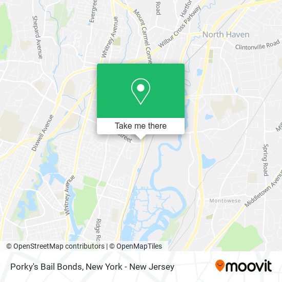 Porky's Bail Bonds map