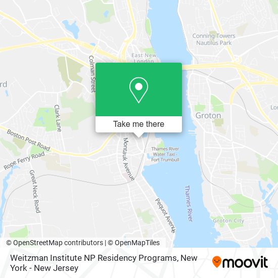 Weitzman Institute NP Residency Programs map