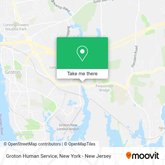 Groton Human Service map