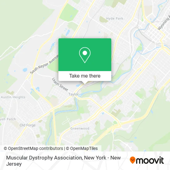 Muscular Dystrophy Association map