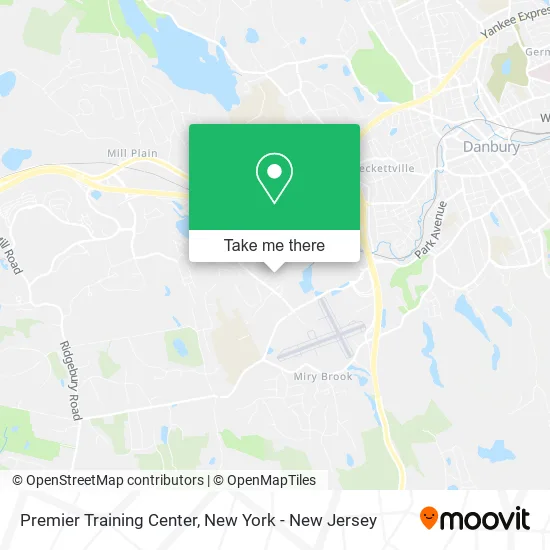 Premier Training Center map