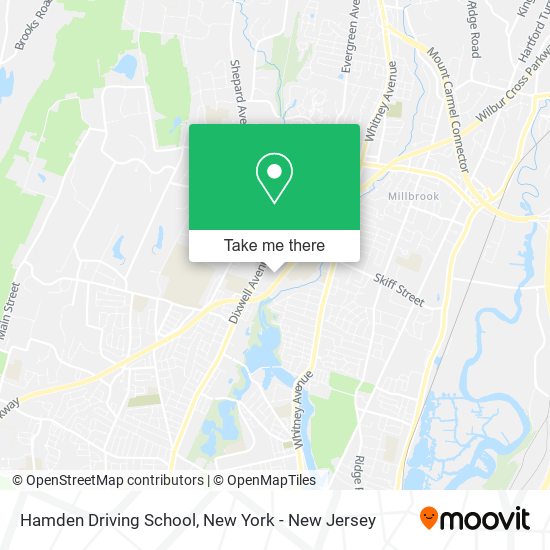 Mapa de Hamden Driving School