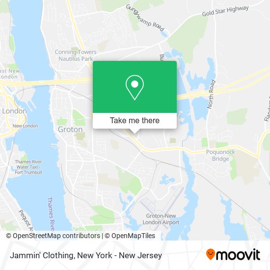 Jammin' Clothing map