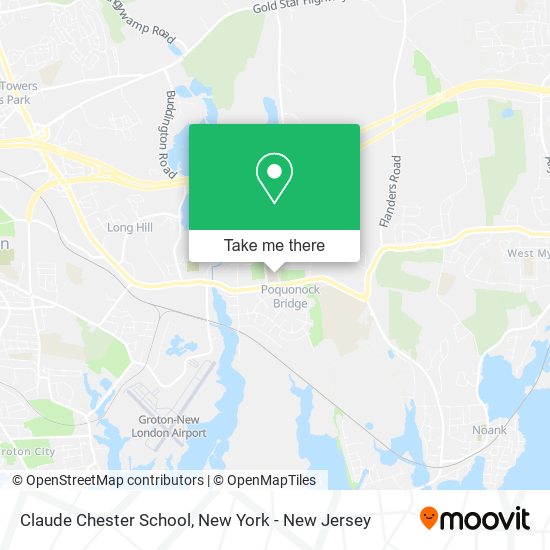 Claude Chester School map