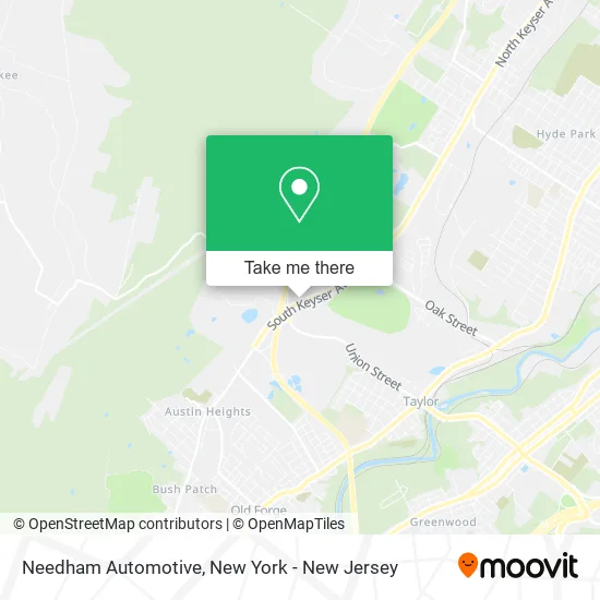 Needham Automotive map