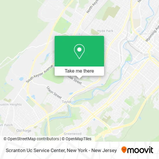 Scranton Uc Service Center map