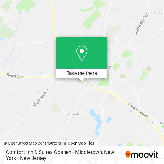 Comfort Inn & Suites Goshen - Middletown map