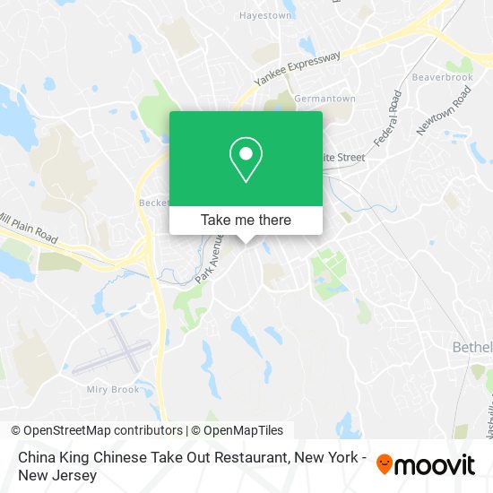 Mapa de China King Chinese Take Out Restaurant