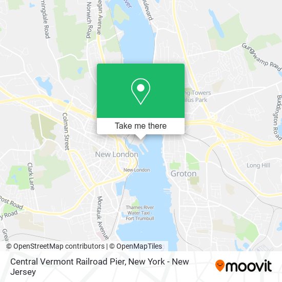 Mapa de Central Vermont Railroad Pier