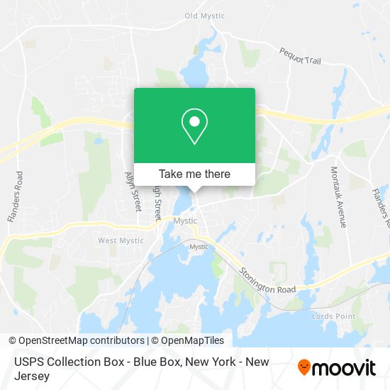 USPS Collection Box - Blue Box map