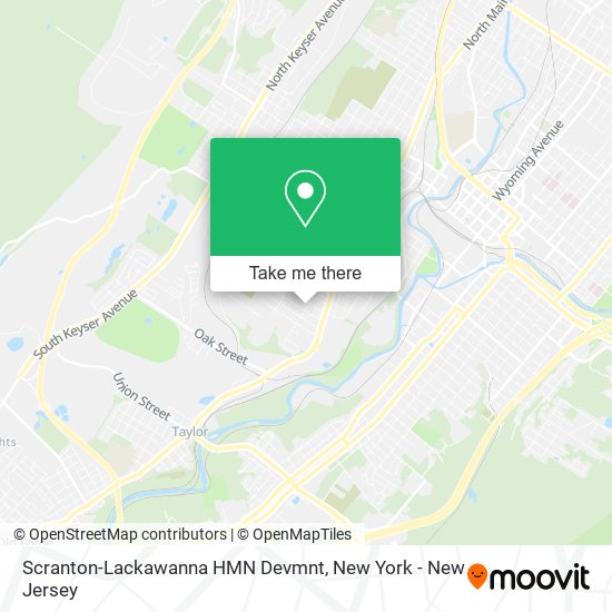 Mapa de Scranton-Lackawanna HMN Devmnt