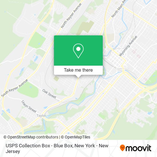 USPS Collection Box - Blue Box map