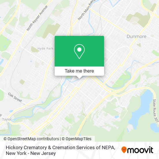 Mapa de Hickory Crematory & Cremation Services of NEPA