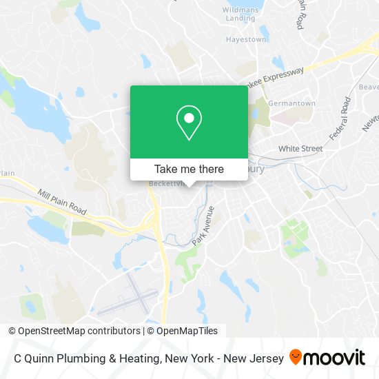 C Quinn Plumbing & Heating map