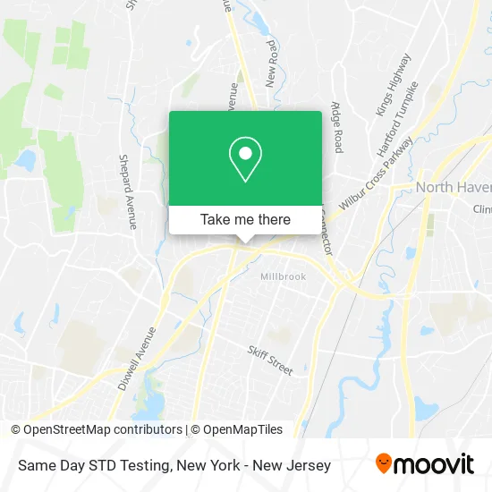 Same Day STD Testing map