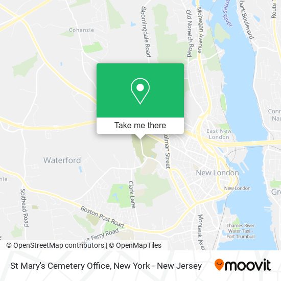 St Mary's Cemetery Office map