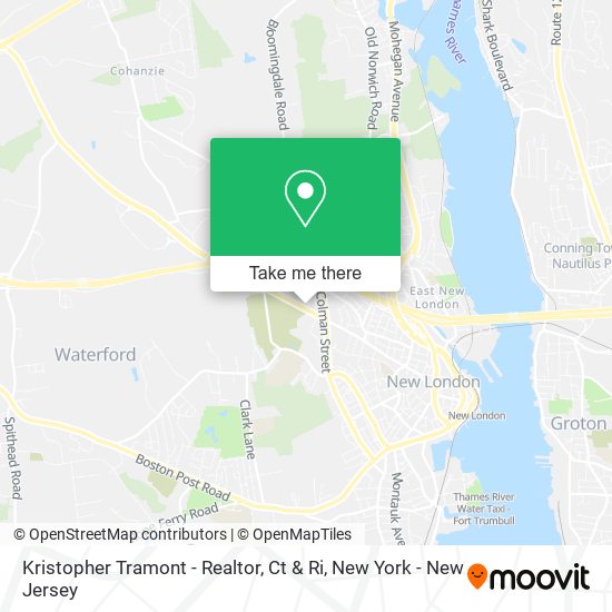 Mapa de Kristopher Tramont - Realtor, Ct & Ri