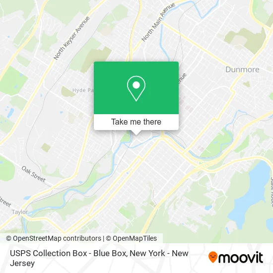 USPS Collection Box - Blue Box map