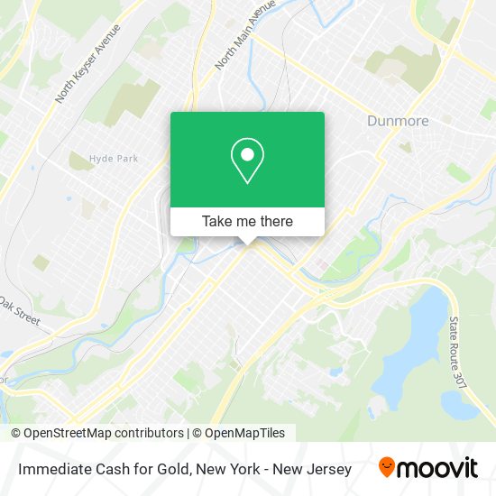 Immediate Cash for Gold map