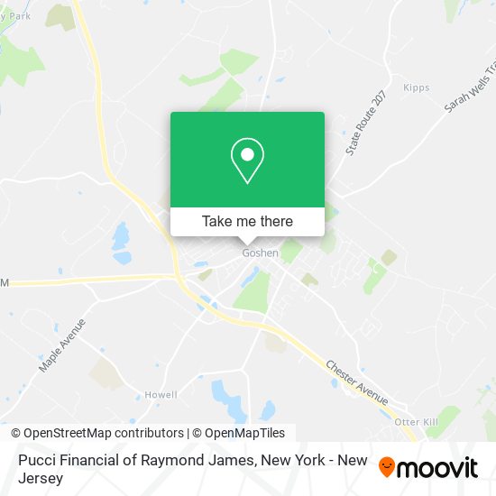 Pucci Financial of Raymond James map