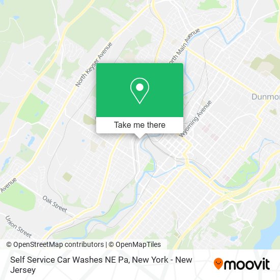 Mapa de Self Service Car Washes NE Pa