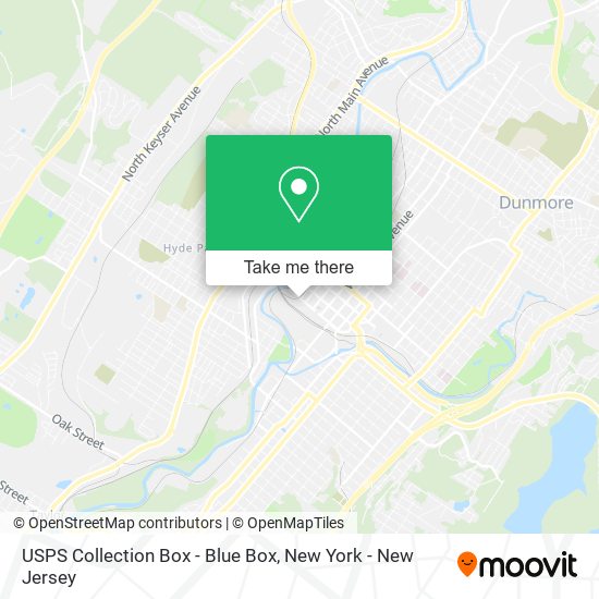 USPS Collection Box - Blue Box map