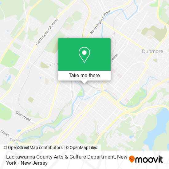 Lackawanna County Arts & Culture Department map