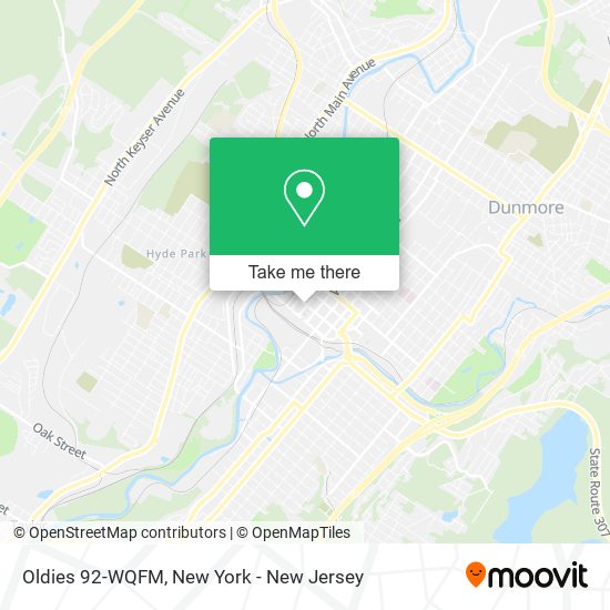 Oldies 92-WQFM map