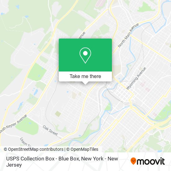 USPS Collection Box - Blue Box map