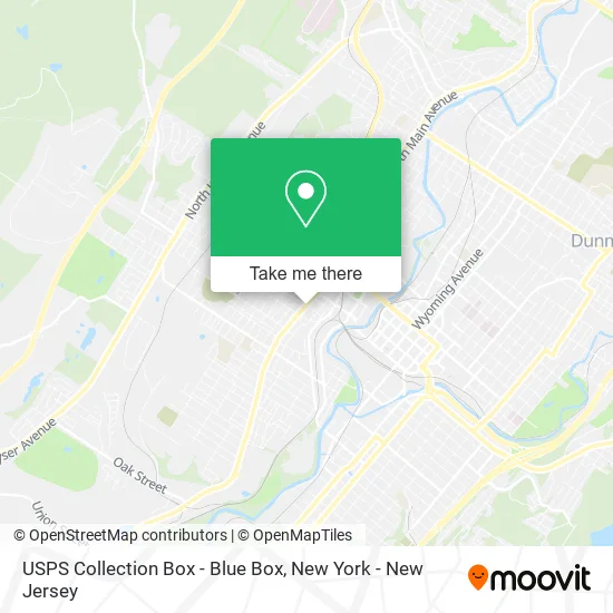 USPS Collection Box - Blue Box map