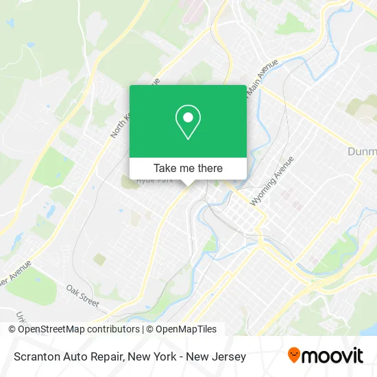 Scranton Auto Repair map