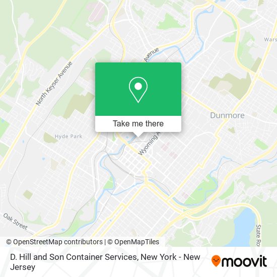 D. Hill and Son Container Services map