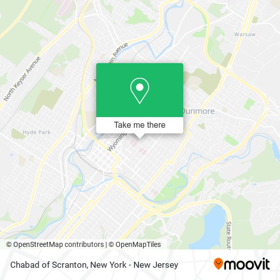 Mapa de Chabad of Scranton