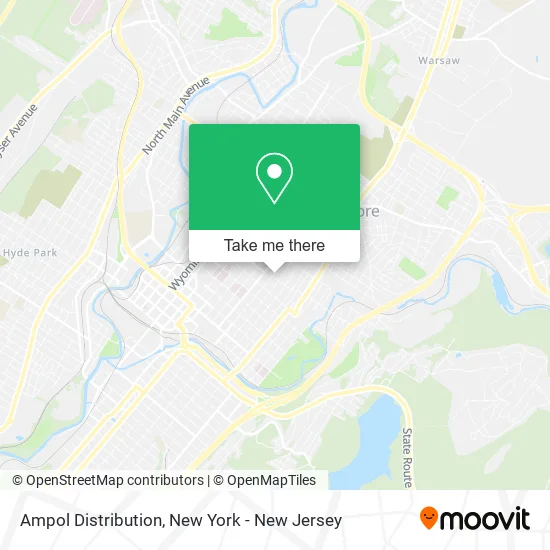 Ampol Distribution map