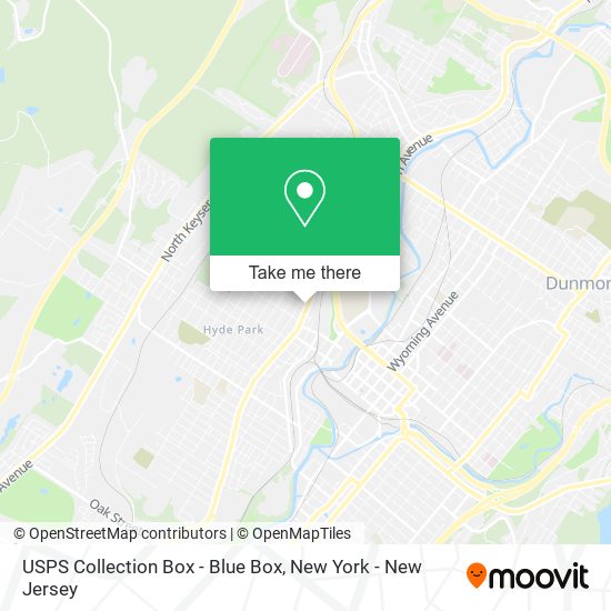 USPS Collection Box - Blue Box map