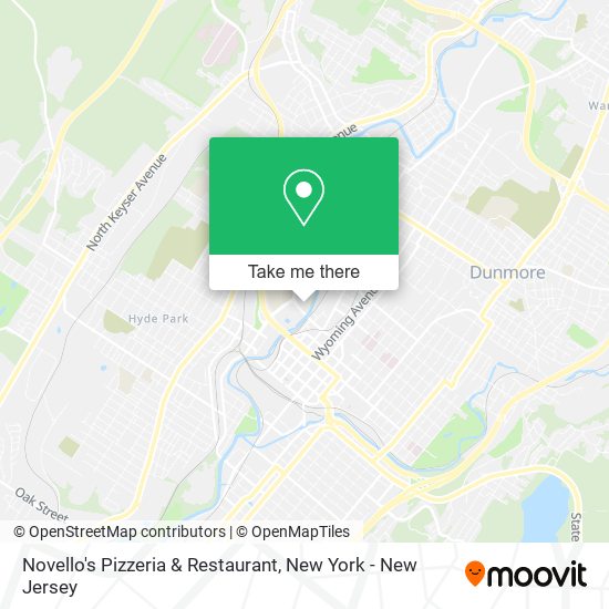 Mapa de Novello's Pizzeria & Restaurant