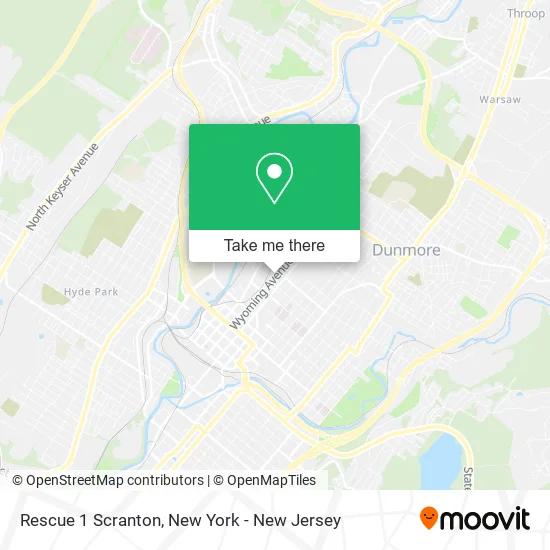 Rescue 1 Scranton map