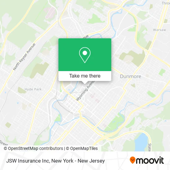 JSW Insurance Inc map