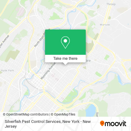 Silverfish Pest Control Services map