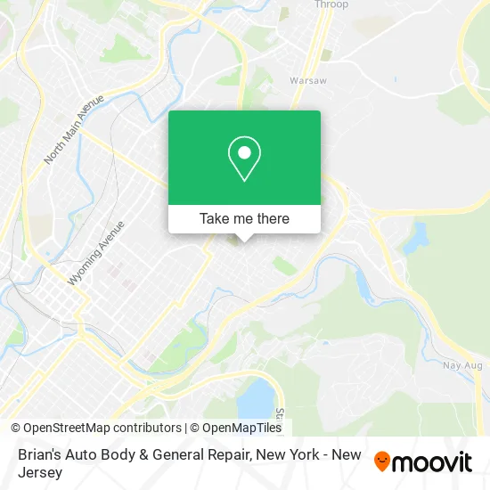Brian's Auto Body & General Repair map
