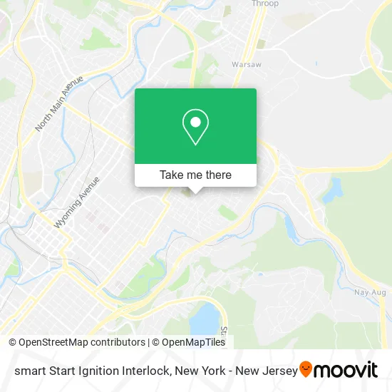 smart Start Ignition Interlock map