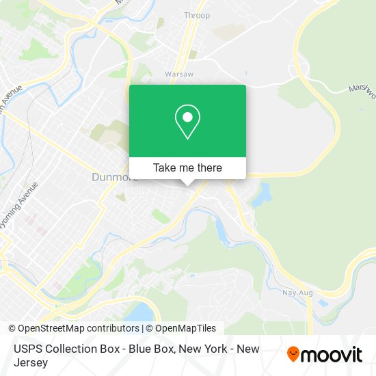 USPS Collection Box - Blue Box map
