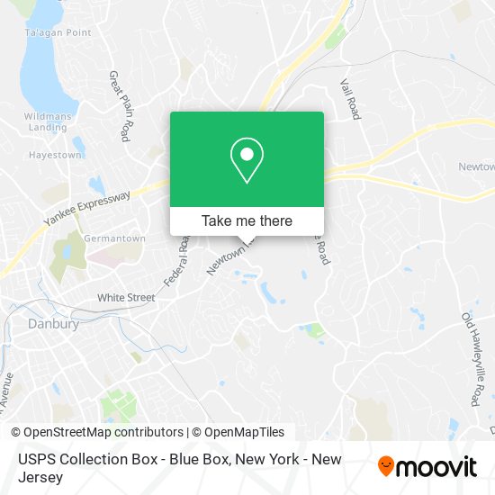 USPS Collection Box - Blue Box map