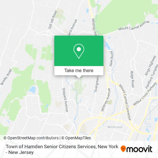 Mapa de Town of Hamden Senior Citizens Services