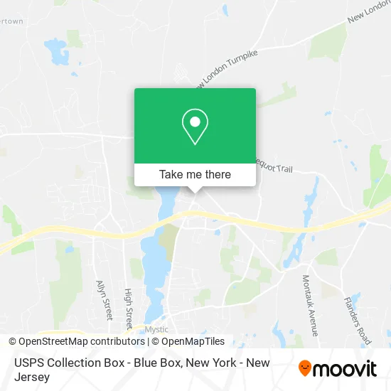USPS Collection Box - Blue Box map