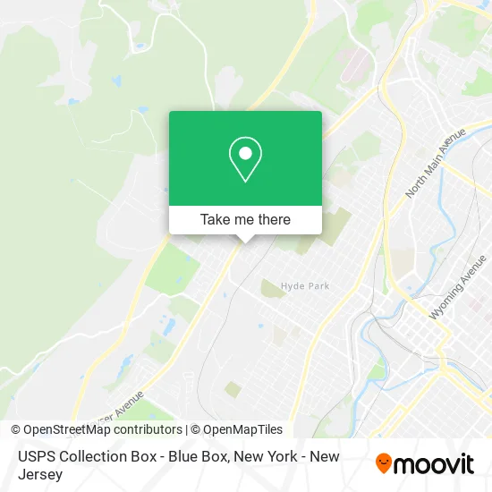 USPS Collection Box - Blue Box map